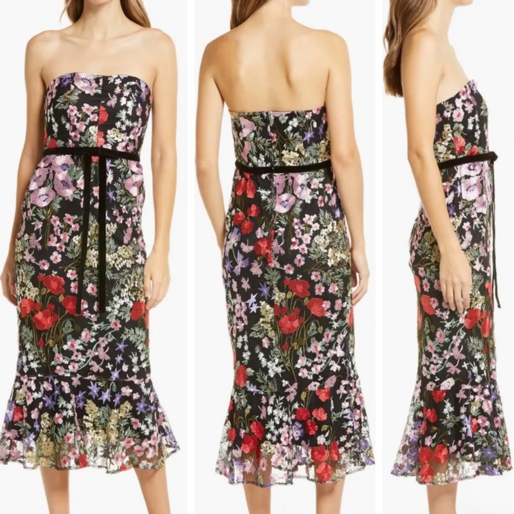 Sam Edelman Embroidered Floral Dress. Size 6 (fits like a 4)